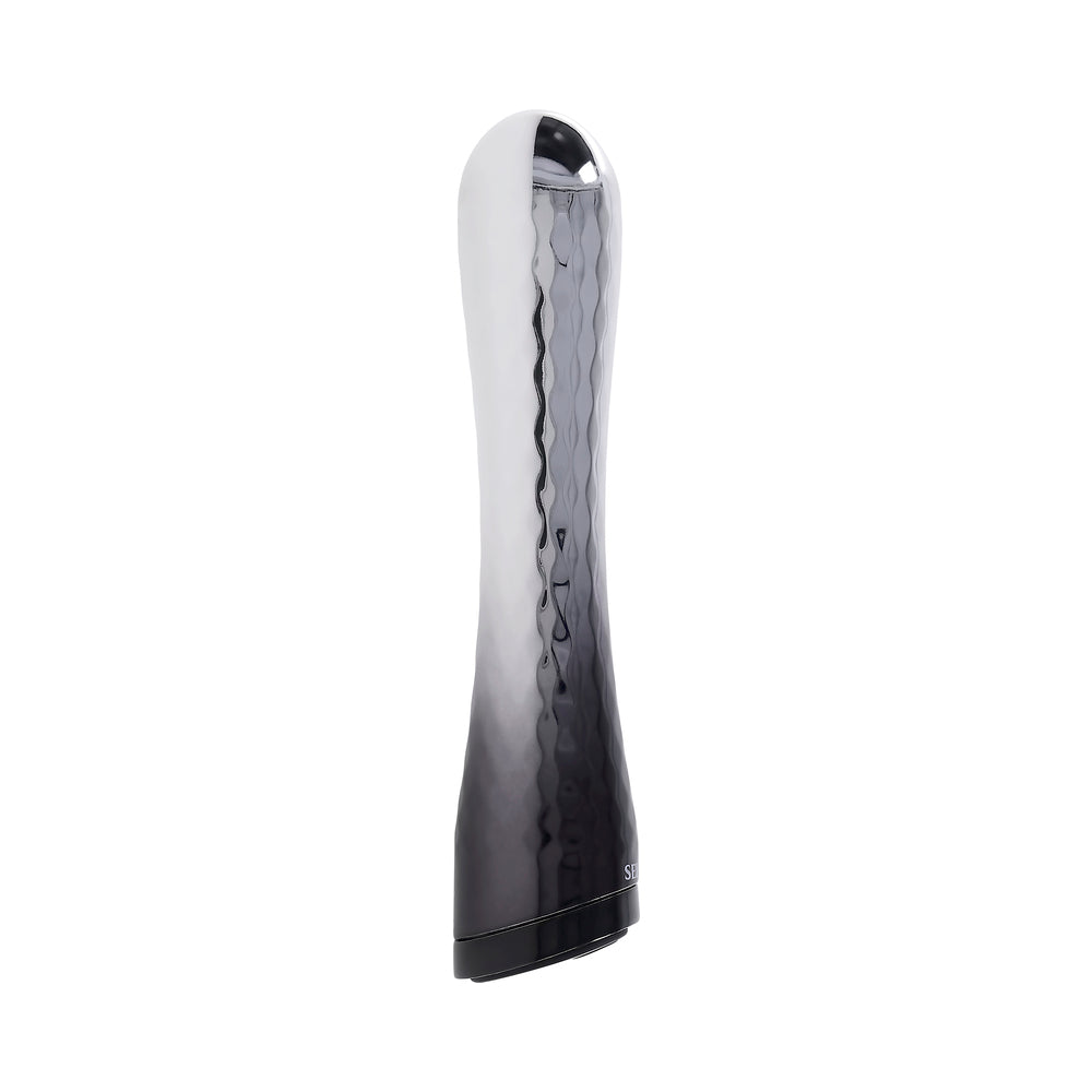 Selopa Silverado Rechargeable Vibrator – Powerful Vibrations – Silver/Black