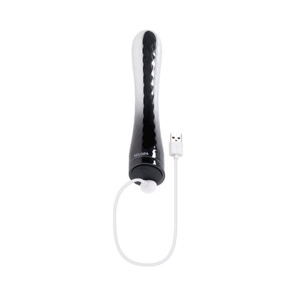 Selopa Silverado Rechargeable Vibrator – Powerful Vibrations – Silver/Black