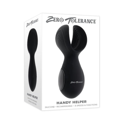 Zero Tolerance Handy Helper Rechargeable Vibrating Stroker – Black