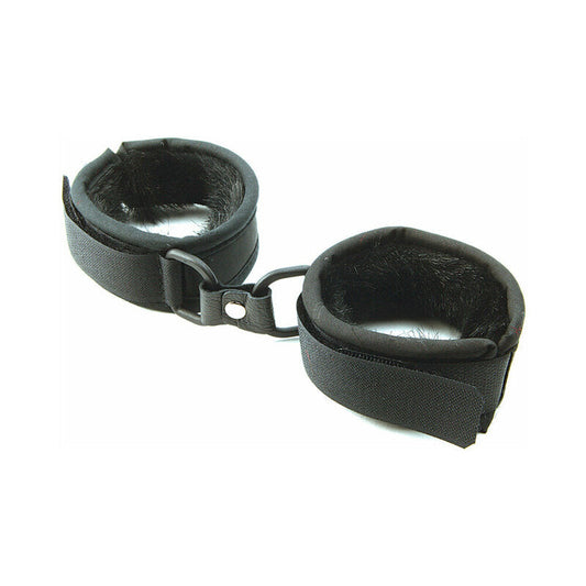 Foxtails Mink Faux Fur Handcuffs – Black
