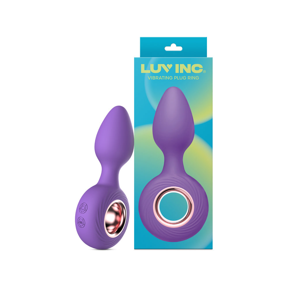 Luv Inc Vr14 Vibrating Ring Butt Plug - Purple
