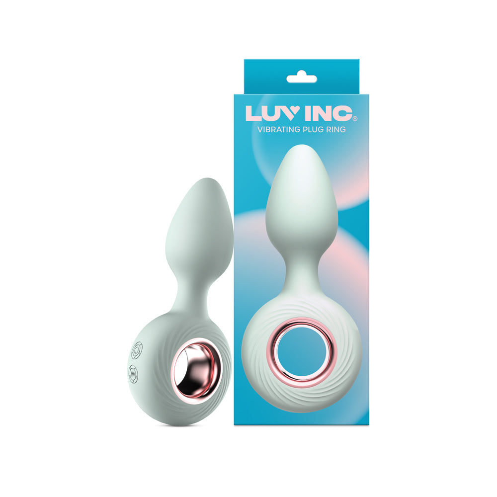 Luv Inc Vr14 Vibrating Ring Butt Plug - Teal