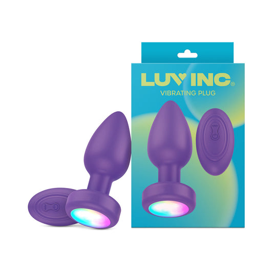 Luv Inc Pr17 Vibrating Plug with Remote Control – Purple