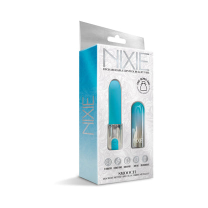 Nixie Smooch Rechargeable Lipstick Vibrator – Blue Ombre
