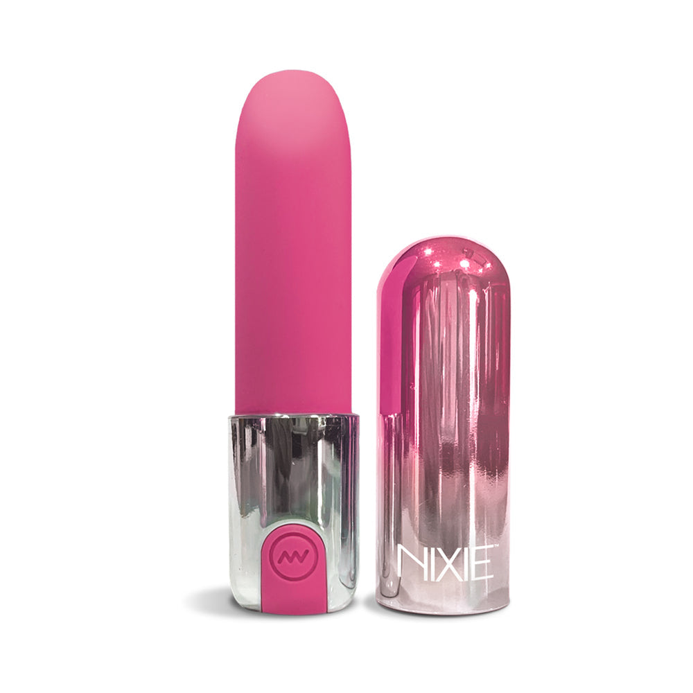 Nixie Smooch Rechargeable Lipstick Bullet Vibrator – Pink Ombre