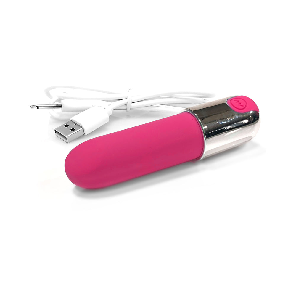 Nixie Smooch Rechargeable Lipstick Bullet Vibrator – Pink Ombre