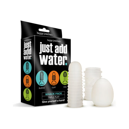 Global Novelties Just Add Water Whack Pack Triple Play – Pocket Strokers – White
