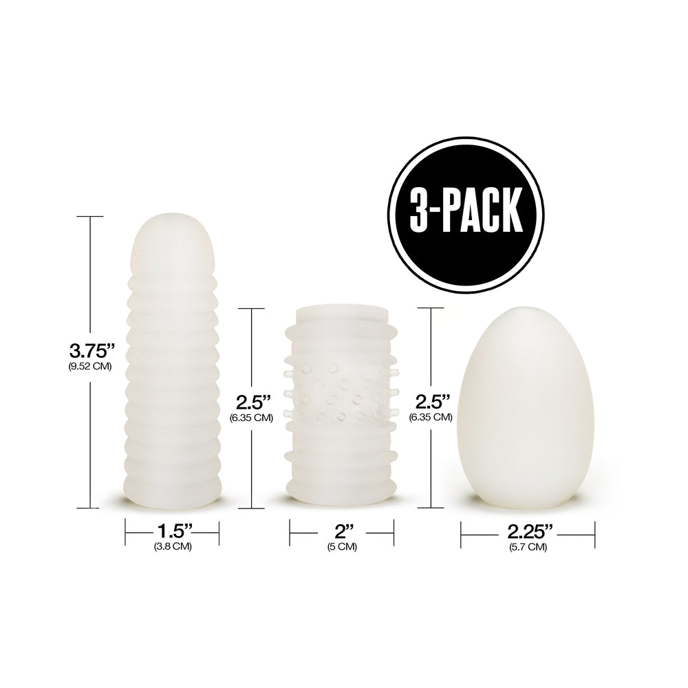 Global Novelties Just Add Water Whack Pack Triple Play – Pocket Strokers – White