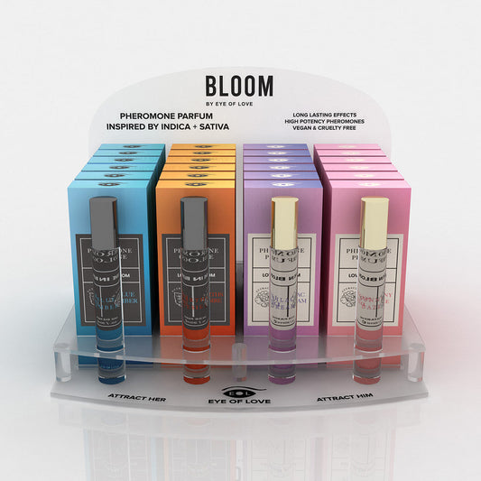 Eye of Love Bloom Pheromone Perfume Display Set – Assorted Colors