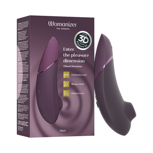 Womanizer Next Clitoral Stimulator with Pleasure Air Technology – Dark Purple