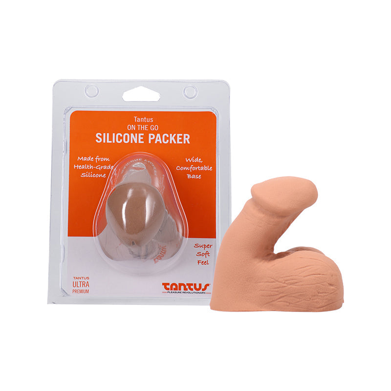 Tantus On The Go Silicone Packer - Realistic Design - Tan