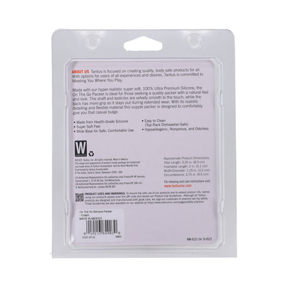 Tantus On The Go Silicone Packer – Natural Feel, Vanilla Color