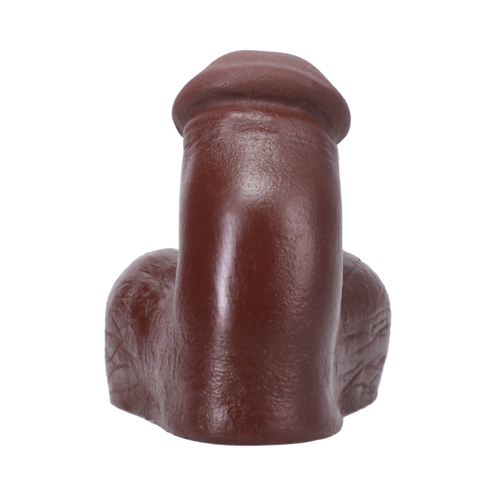 Tantus On The Go Silicone Packer – Espresso Color, Realistic Design