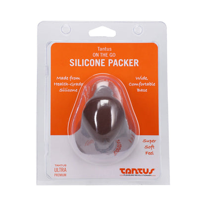 Tantus On The Go Silicone Packer – Espresso Color, Realistic Design