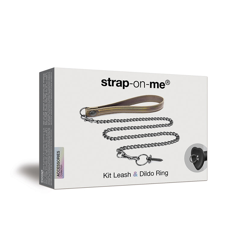Strap-On-Me Leash and Dildo Ring Kit – Black