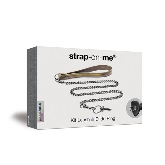 Strap-On-Me Leash and Dildo Ring Kit – Black