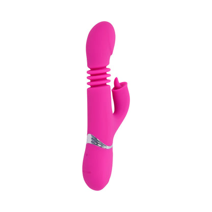 Evolved Pink Dragon Rechargeable Thrusting Dual Stimulator – Pink