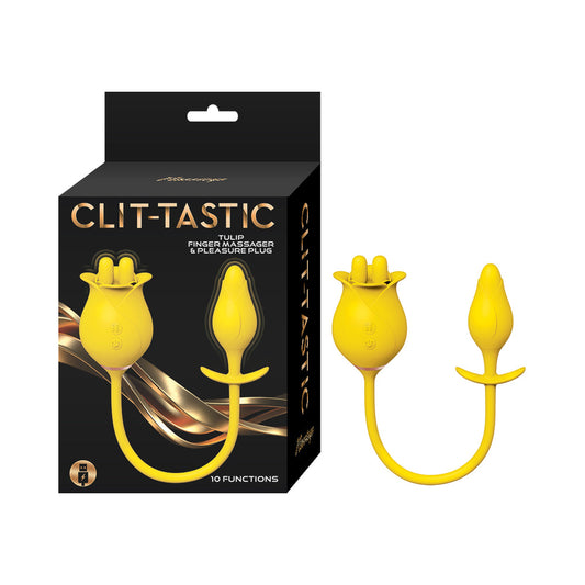 Nasstoys Clit-Tastic Tulip Finger Massager & Pleasure Plug – Yellow