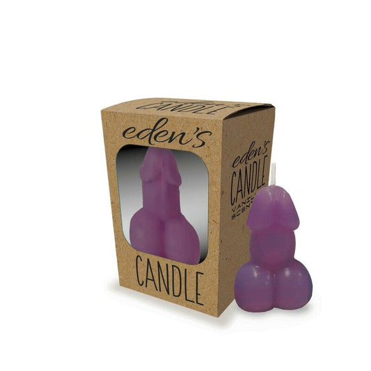 Eden's Penis Candle - Eggplant Scented Candle, 3 Inch