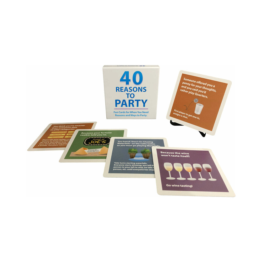 Kheper Games 40 Reasons to Party Cards – White