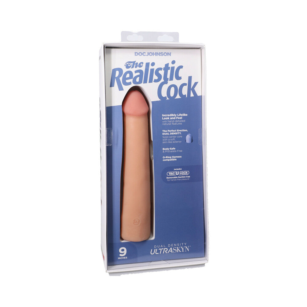 Doc Johnson Realistic Cock 9 in. ULTRASKYN Dildo - Vanilla