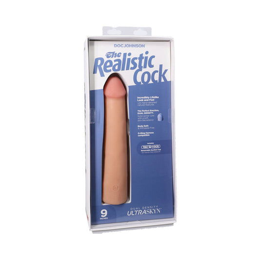 Doc Johnson Realistic Cock 9 in. ULTRASKYN Dildo - Vanilla