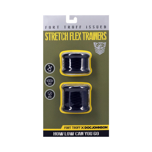 Fort Troff Stretch Flex Trainers – Black – Silicone Trainers with Ergonomic Fit