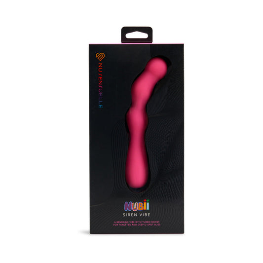 Nu Sensuelle Siren Nubii G-Spot Vibrator with Bendable Shaft – Hot Pink