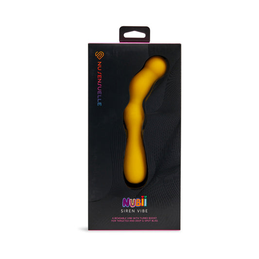 Nu Sensuelle Siren Nubii G-Spot Vibrator with Bendable Shaft - Yellow