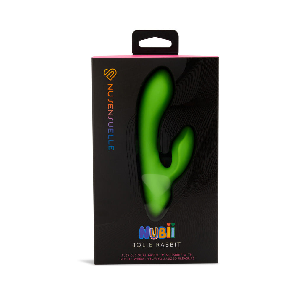 Nu Sensuelle Jolie Nubii Warming Mini Rabbit Vibrator – Lime Green