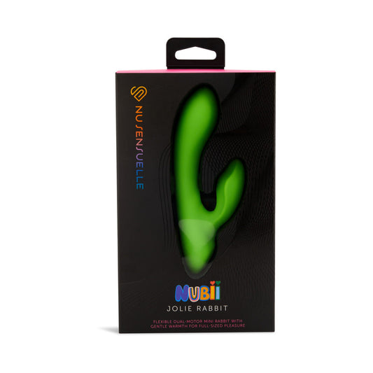 Nu Sensuelle Jolie Nubii Warming Mini Rabbit Vibrator – Lime Green