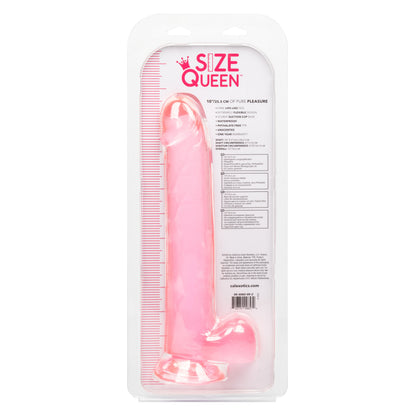 CalExotics Size Queen 10-Inch Dildo with Suction Cup Base - Pink
