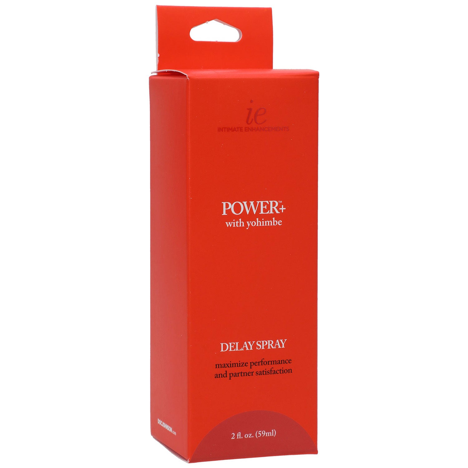 Doc Johnson Power Plus Delay Spray for Men – 2 Fl. Oz. – Odorless and Tasteless