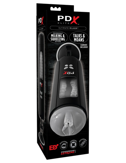 Pipedream Pdx Elite Ultimate Milker – Black – Multi-Function Rotating Milking Device