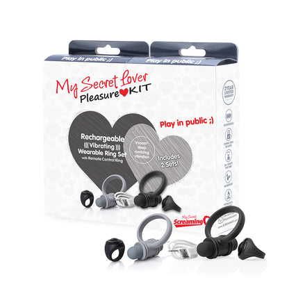 Screaming O My Secret Lover Kit – Rechargeable Vibrating Rings – Multi