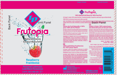 I.D. Lubricants Frutopia Natural Flavor Raspberry Personal Lubricant - 3.4 Oz