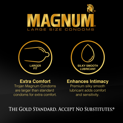 Trojan Magnum Large Size Condoms - 1000 Piece Bulk Pack