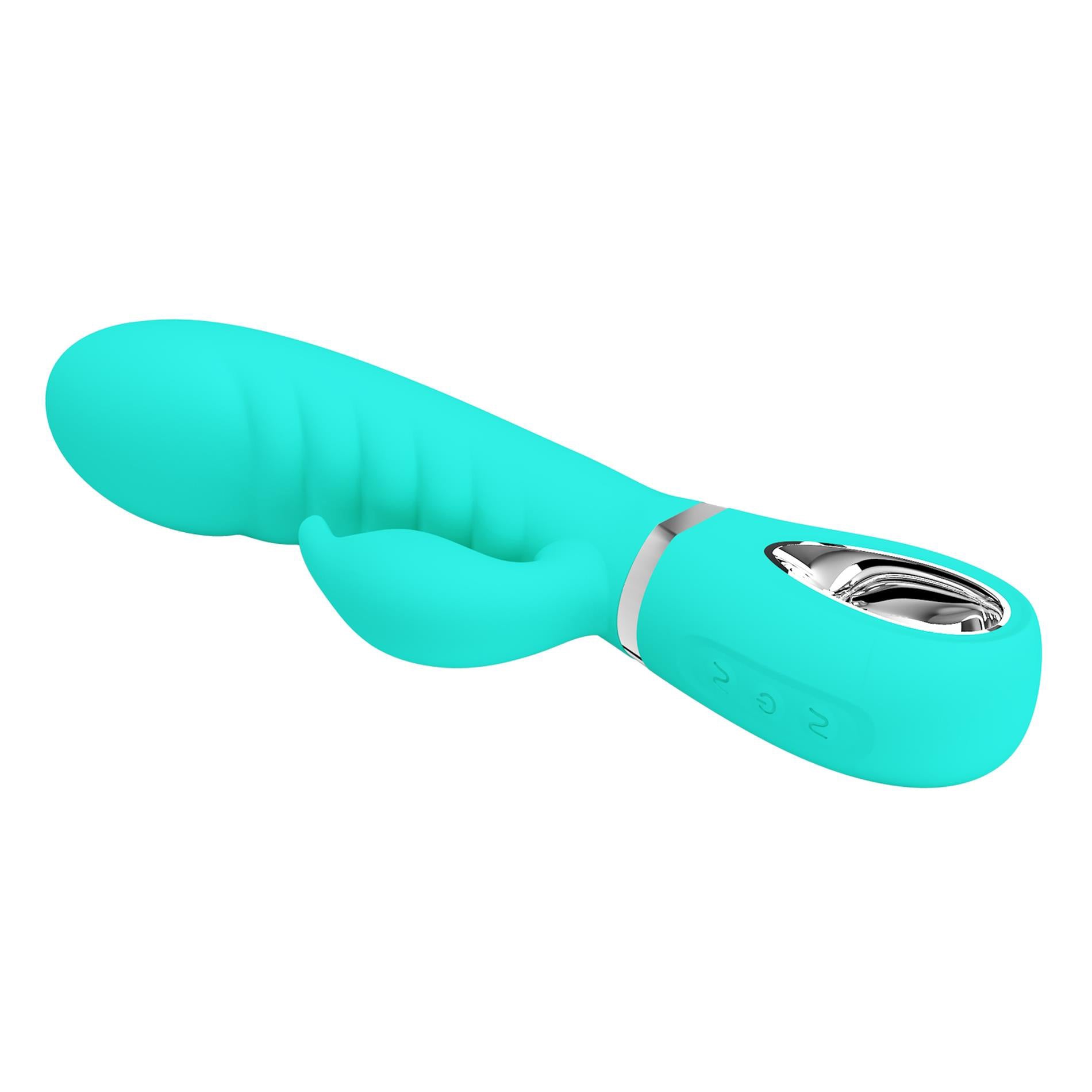 Pretty Love Soft Rabbit Vibrator – G-Spot and Clitoral Stimulation – Teal