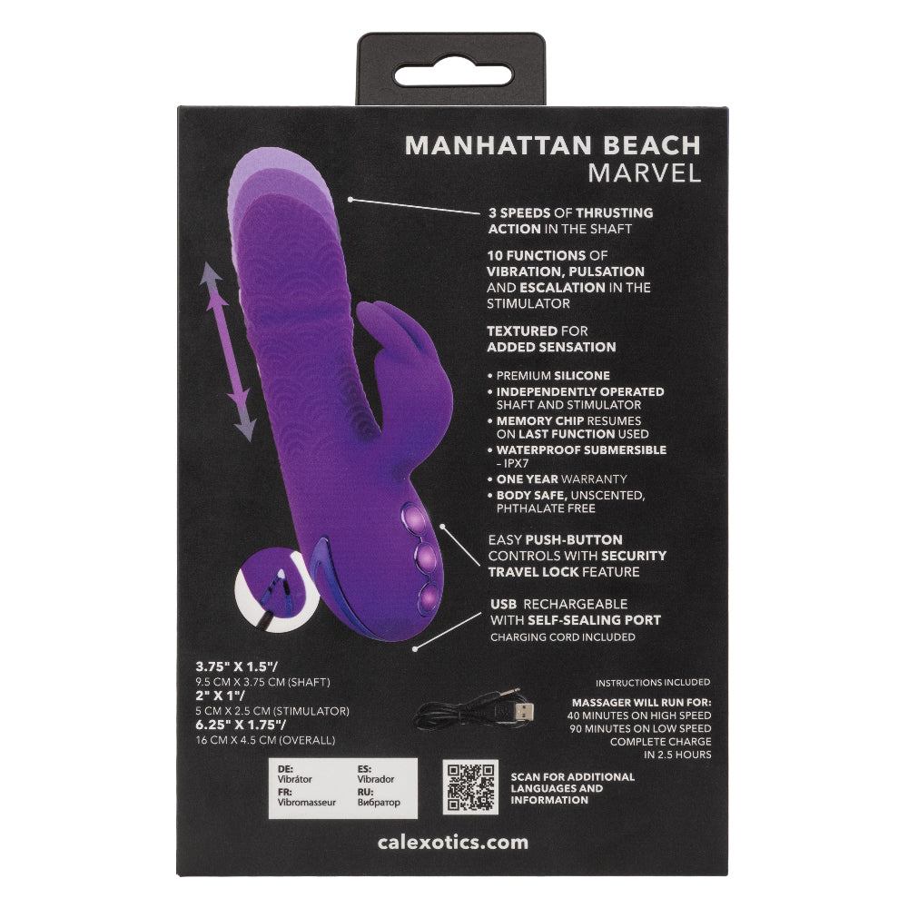 CalExotics California Dreaming Manhattan Beach Marvel Dual Stimulator - Purple