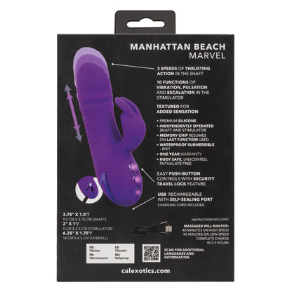 CalExotics California Dreaming Manhattan Beach Marvel Dual Stimulator - Purple