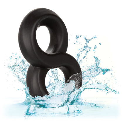 CalExotics Ultra-Soft Crazy 8 Dual Enhancer Ring – Black