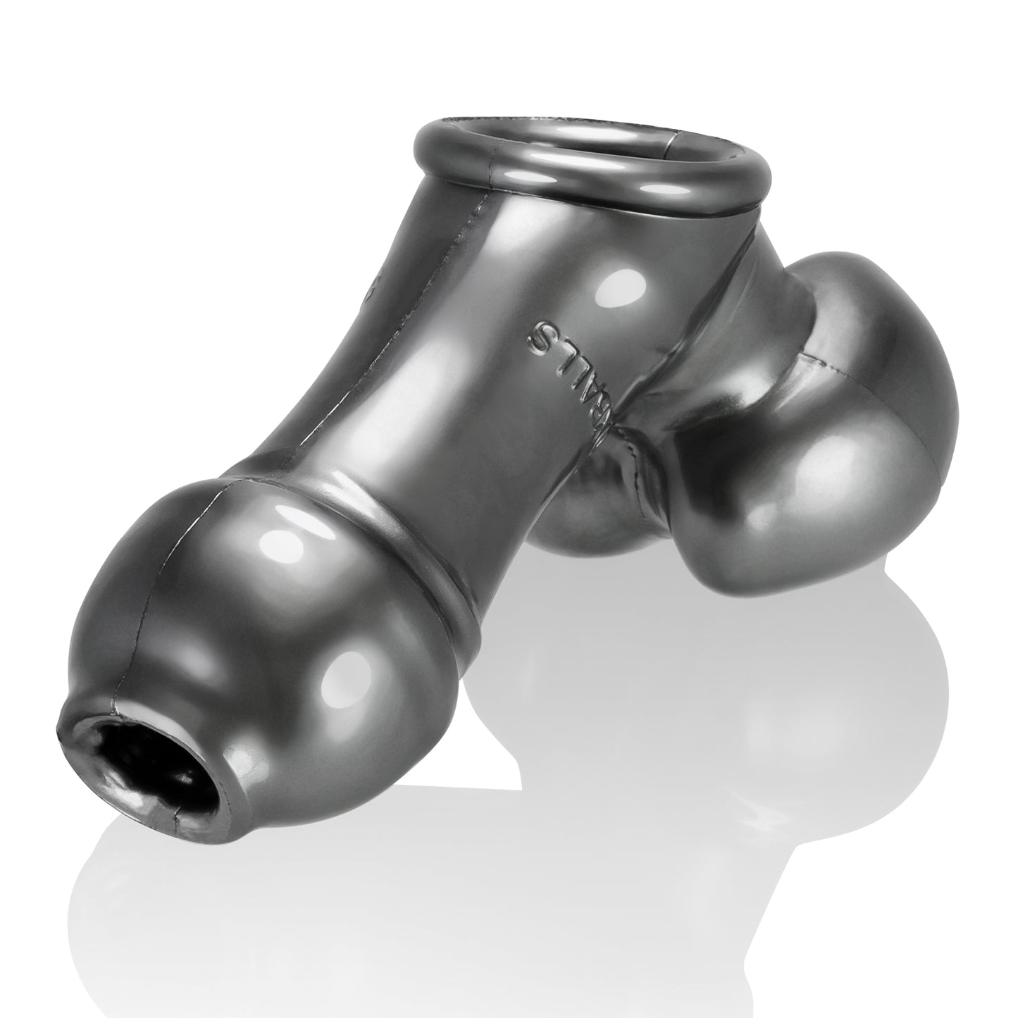Oxballs Sack Jack Wearable Jo Sheath - Silver - Dual Ballsling and Jerk Off Toy