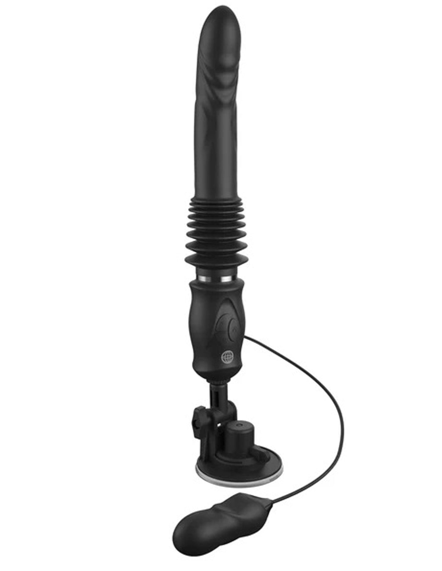 Pipedream Ultimate Silicone Thruster - Black - Thrusting Vibrator with 3-Speed Functionality
