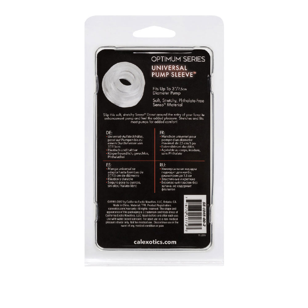 CalExotics Universal Pump Sleeve for Pumps up to 3.25 Inches - Clear