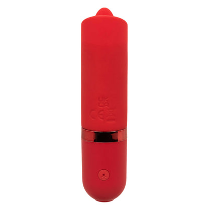 CalExotics Kyst Flicker Mini Massager – Red – 10-Function Rechargeable Silicone Bullet