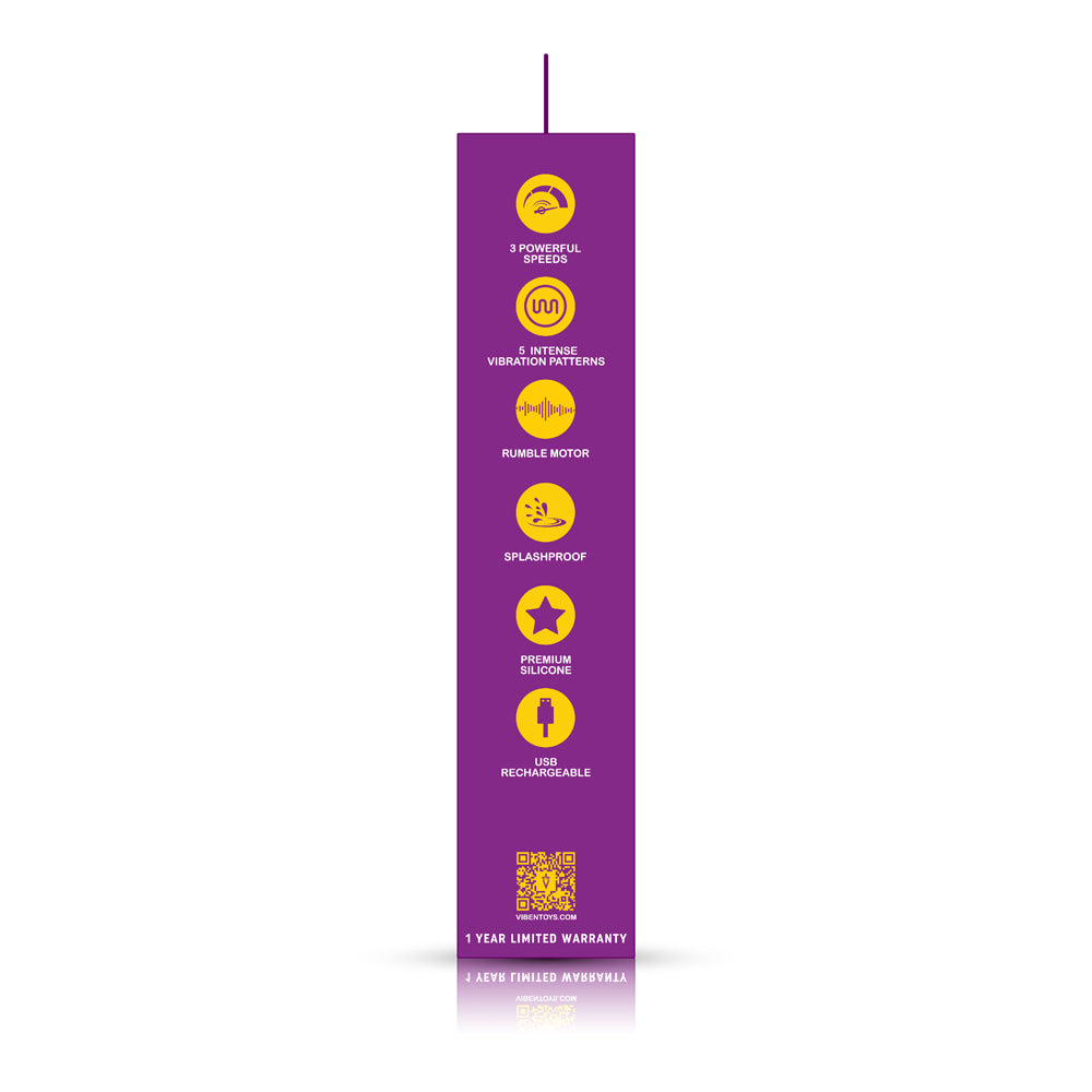 Viben Obsession Wand Massager – Powerful Silicone Massager, Violet