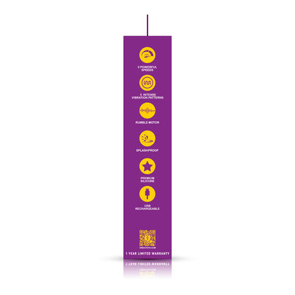 Viben Obsession Wand Massager – Powerful Silicone Massager, Violet
