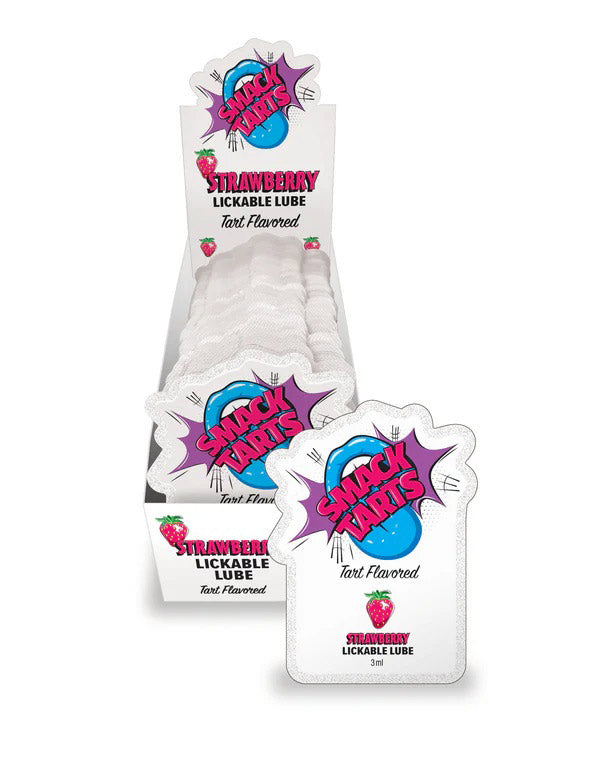 Little Genie SMACK Tarts Lube 3ml Pouch Display – Sour Strawberry