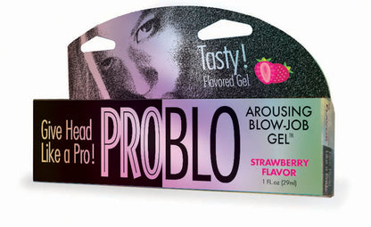 Problo Arousing Blow-Job Gel - Strawberry Flavor - 1.5 Fl. Oz.