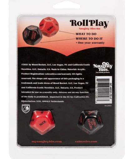 CalExotics Naughty Bits Roll Play Naughty Dice Set – Couples Game